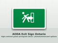 Code compliant exit signs Ontario