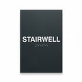 Stairwell and exit wayfinding sign detail