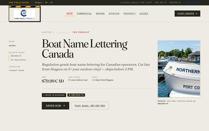 boat name port of registry lettering canada shipping act compliance lettering   7616a461