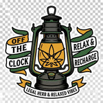 Lantern & Leaf Vinyl Decal — Camping & Cottage Outdoors Sticker - 2