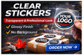 Custom clear stickers Canada