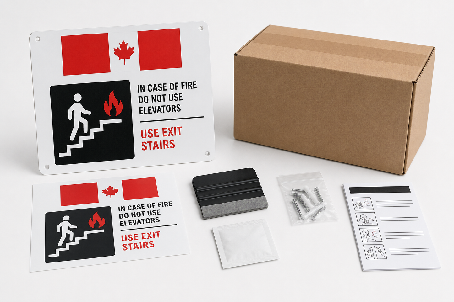 CL product gate: installation and fulfillment kit with hardware and instructions