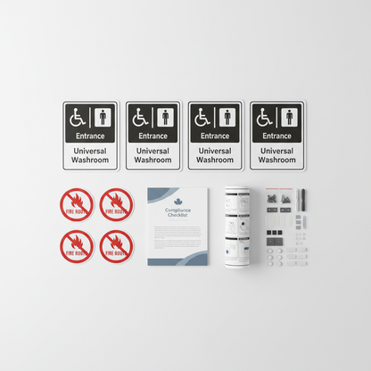 compliance_flat lay_aoda washroom entrance sign kit 6 pack_20260215   dd93d8f7