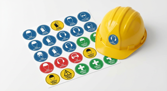 Ontario hard hat decal compliance lettering specimen