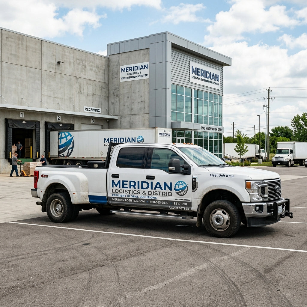 Commercial vehicle decal context for trailer identification products