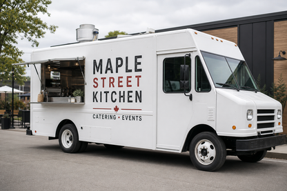 Food truck lettering Ontario
