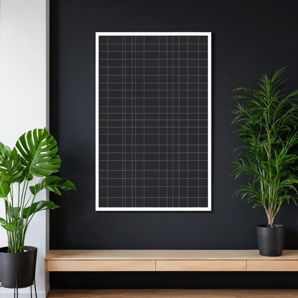 Framed gym class timetable poster mounted on a fitness studio wall