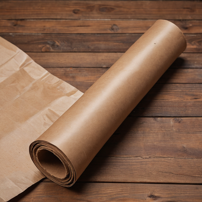 Rolled poster wrapped in protective packaging, ready to ship