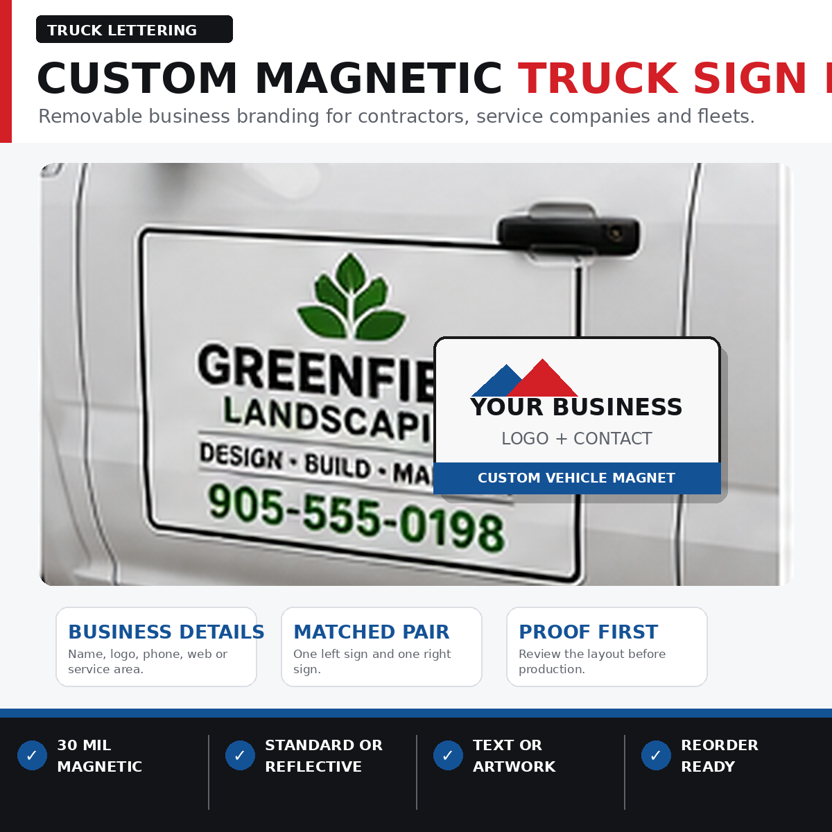 magnetic signage canada 02 business fleet truck sign pair   9c9601e6