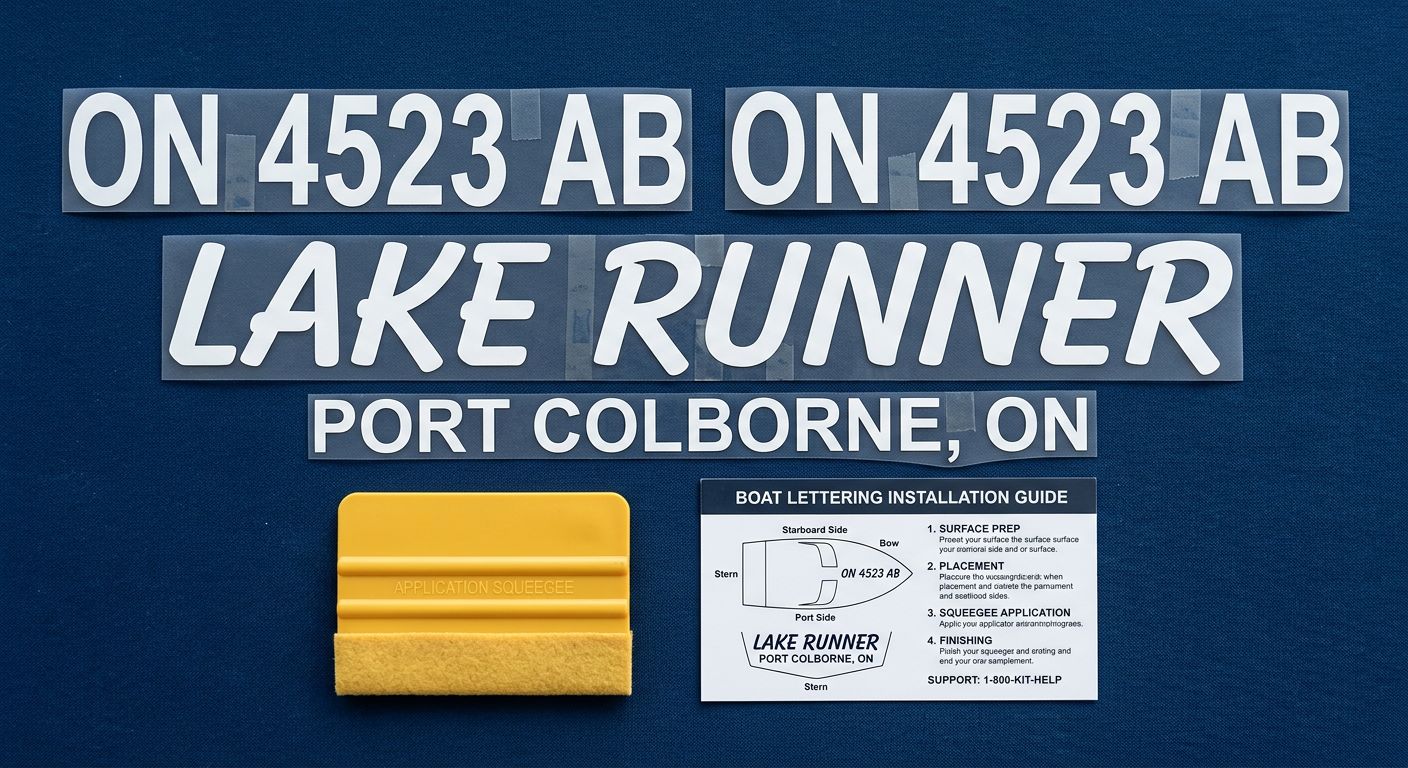 Marine Registration Complete Kit — PCL Numbers + Vessel Name + Port