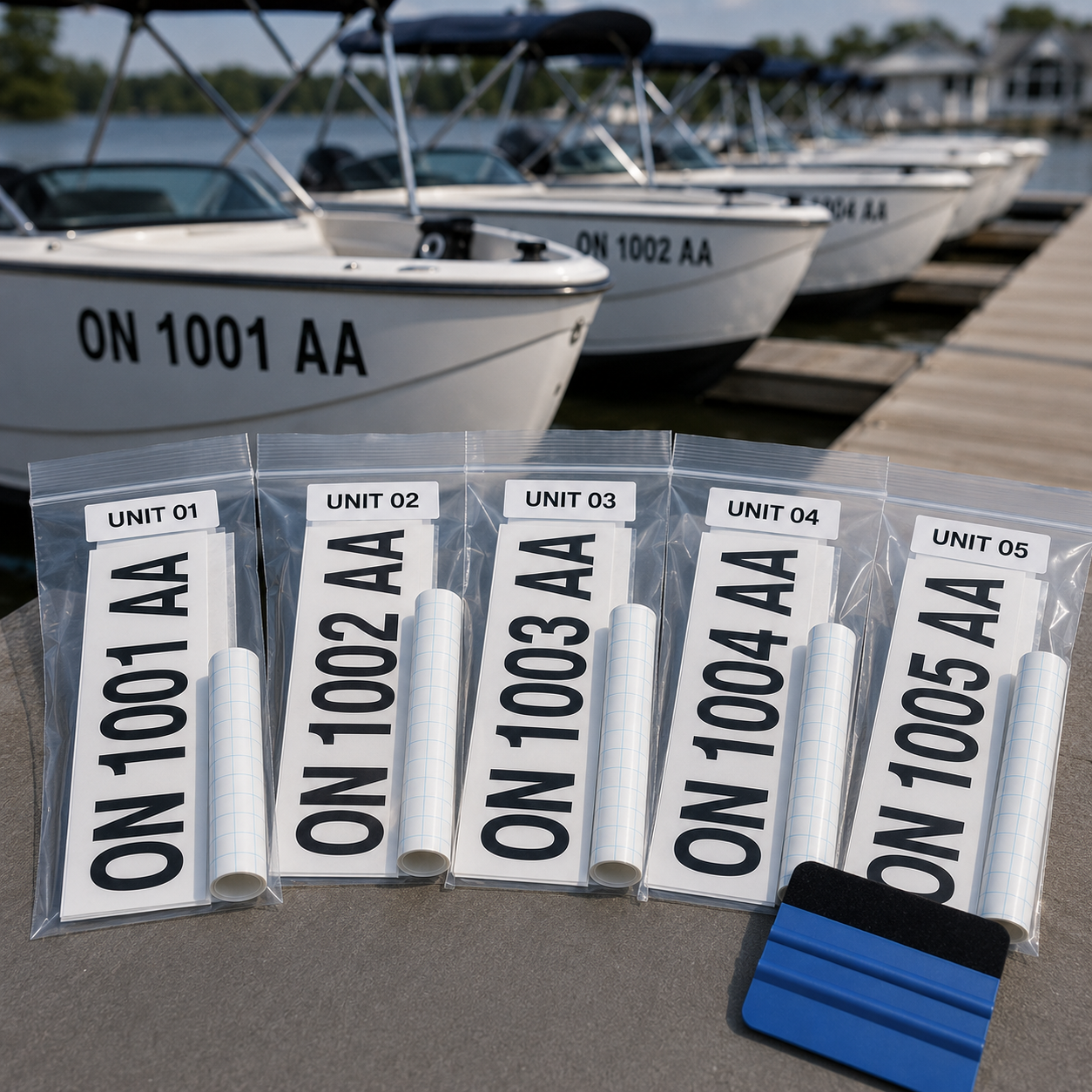 Marine registration kit Canada — complete setup at Ontario marina dock