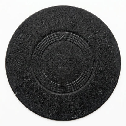 Close-up of CAN-TAP Google Review NFC window cling showing UV-print finish and premium static-cling material