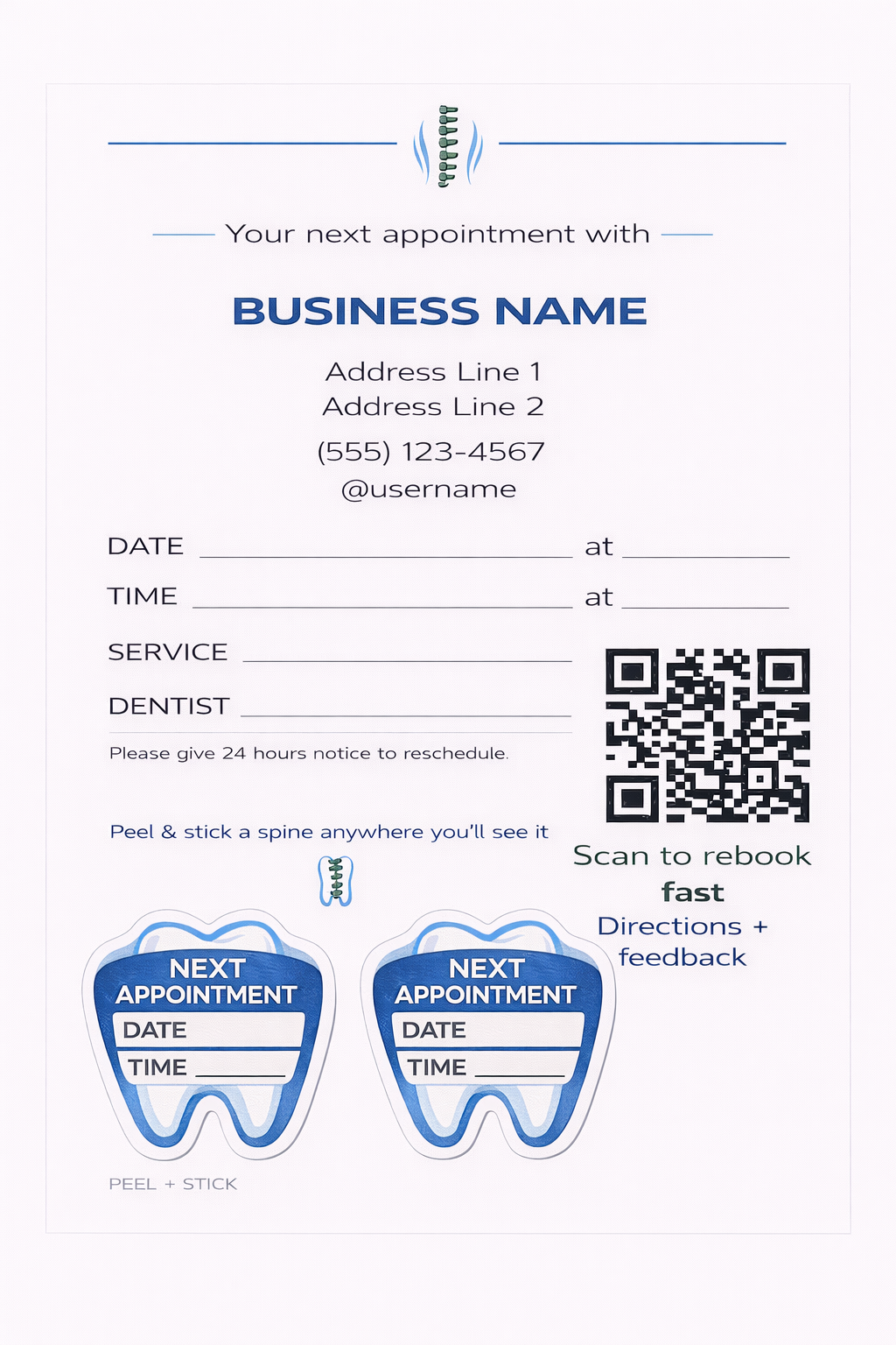 Custom Revenue Protection Cards for Any Business - Reduces No-Shows 38% - Niagara Print