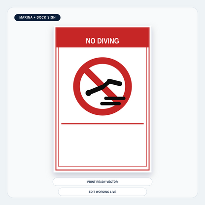 No Diving Marina & Dock Sign — marina-media-v1:no-diving-marina-dock-sign:fd5706077ab743298e009f879cf3744fdc9f5c0d30e30aabd67de76b81b55a51