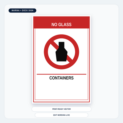 No Glass Containers Marina Sign — marina-media-v1:no-glass-containers-marina-sign:fddeb6858d37aee6e9e9a442d00f830d2c70991c8e6561a9f366630787bea2d0