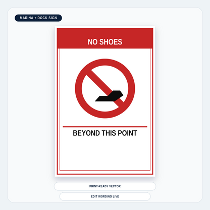 No Shoes Beyond This Point Marina Sign — marina-media-v1:no-shoes-beyond-this-point-marina-sign:858c88c6306c9b663aa3e1f7524583b2f82aad711963f4558a99ff166eba331d