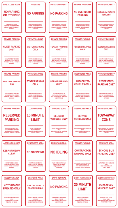 parking template catalog one colour red   eb5ed918
