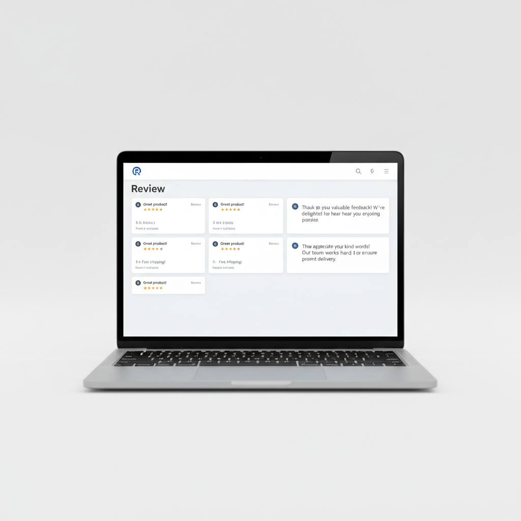 Review management monthly trust report — CAN-TAP showing Google star rating growth and response rate for an Ontario business
