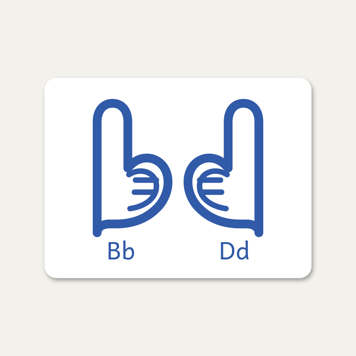 B d letter reminder stickers canada — exact selected pack artwork