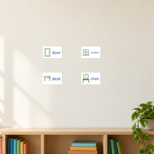 classroom english picture labels canada — classroom installation example