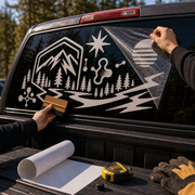 Custom Rear Window Decals | Premium Vinyl Stickers - Application Context