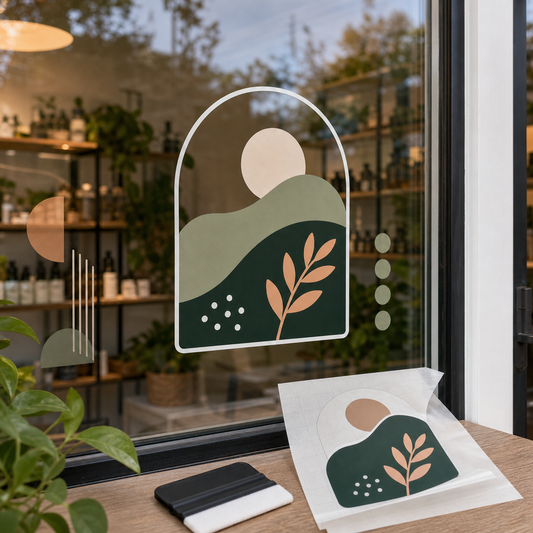 Clear window decals