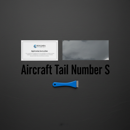 Precision cut aircraft tail number decals for compliance