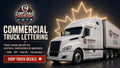 Ontario van lettering and commercial vehicle decal specimen